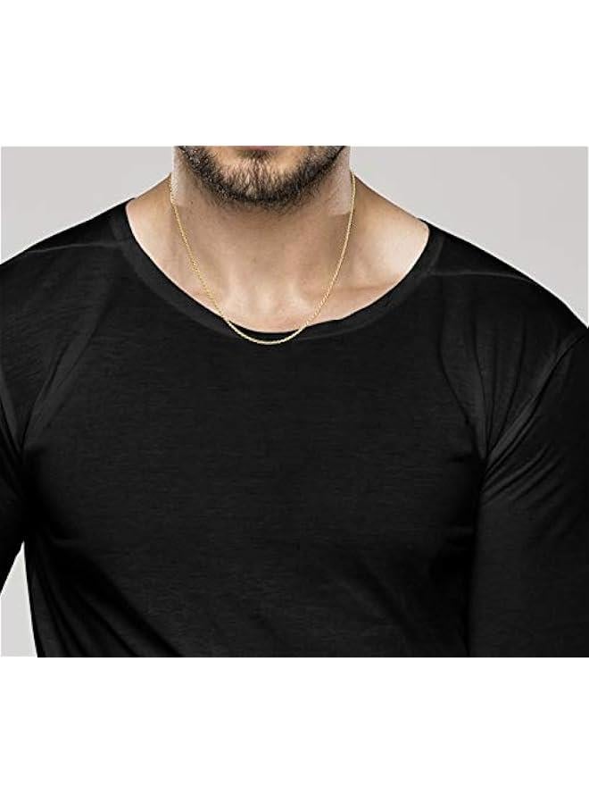 Arabest Italian Solid 18K Gold Over 925 Sterling Silver 2mm, 3mm Diamond-Cut Braided Rope Chain Necklace for Men Women, Made in Italy - Image 3