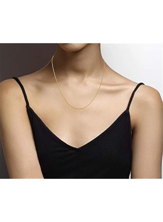 Arabest Italian Solid 18K Gold Over 925 Sterling Silver 2mm, 3mm Diamond-Cut Braided Rope Chain Necklace for Men Women, Made in Italy - Image 4