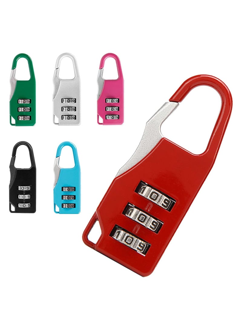 2 Pcs Lock Secure Your Suitcase with a 3-Digit Combination Multi Color combination suitcase lock  - Image 1