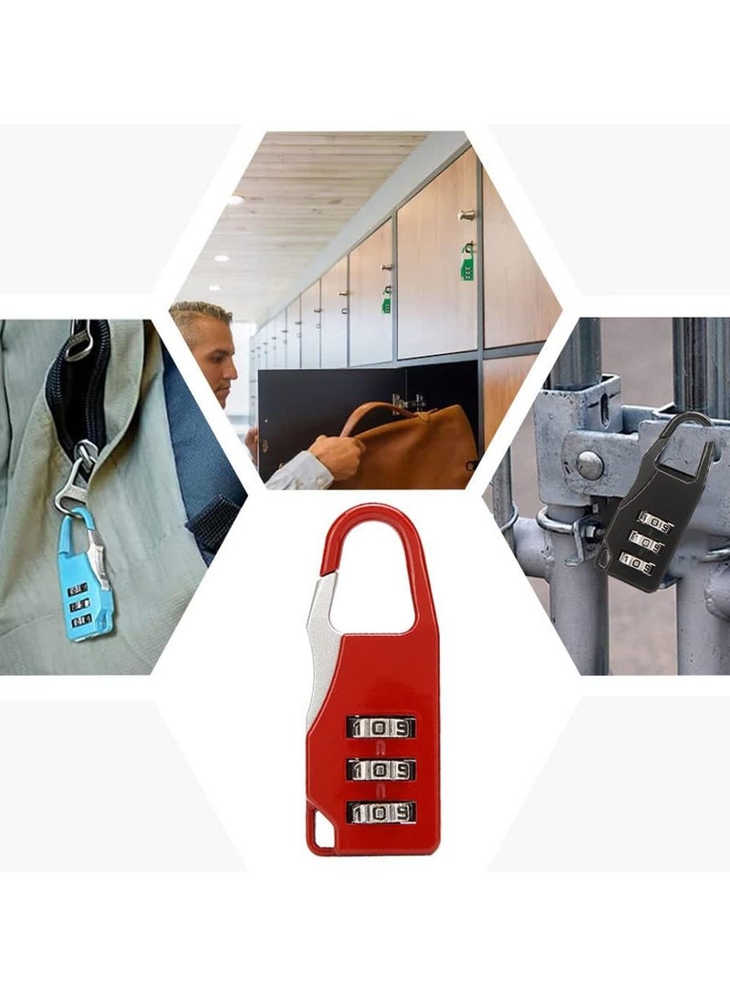 2 Pcs Lock Secure Your Suitcase with a 3-Digit Combination Multi Color combination suitcase lock  - Image 2