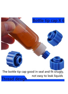 Excefore 6 Pcs Glue Applicator Bottles, 30ml Plastic Squeezable Dropper Bottles with Blunt Needle Tip 14ga 16ga 18ga 20ga for Glue Applications, Paint Quilling Craft and Oil  - Image 3