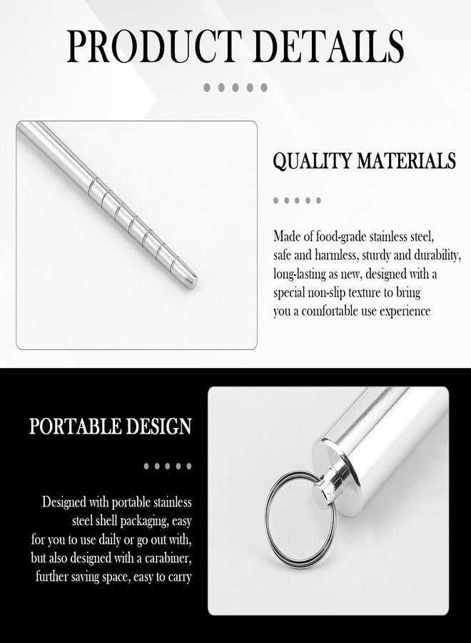 LCJAOF Folding Chopsticks with Case - 304 Stainless Steel Travel Chopsticks Set Collapsible & Portable Metal Utensils for Outdoor,Camping, Office Lunch - Image 3