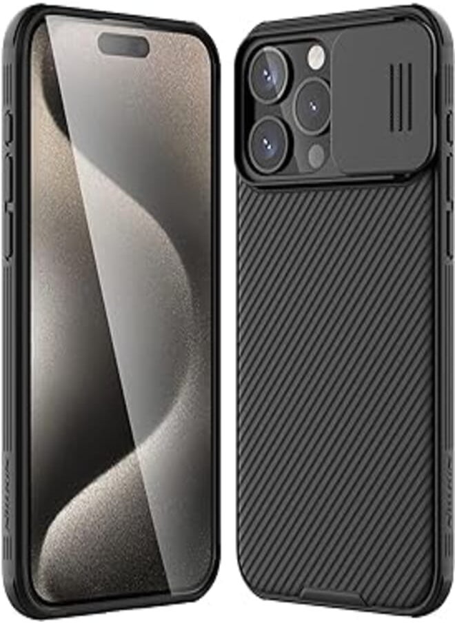 Nillkin - Nillkin CamShield Pro Series Cover Case Designed For Apple iPhone 15 Pro Max - Black - Image 1