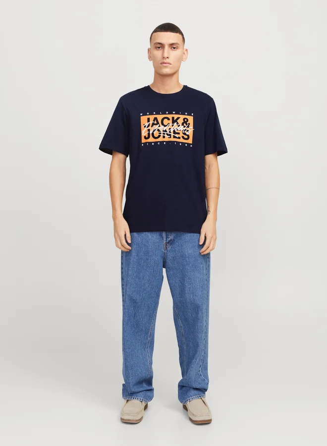 JACK & JONES Graphic Print Crew Neck T-Shirt