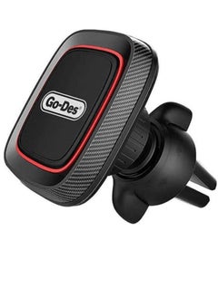 GO-DES GO-Des GD-HD611 Car Air Vent Magnetic Phone Holder,360 Degree Rotation Mobile Car Mount Compatible with iPhone 14 Mini/iPhone 13/13 Pro / 13 Pro Max/iPhone 12 Series Black  - Image 1