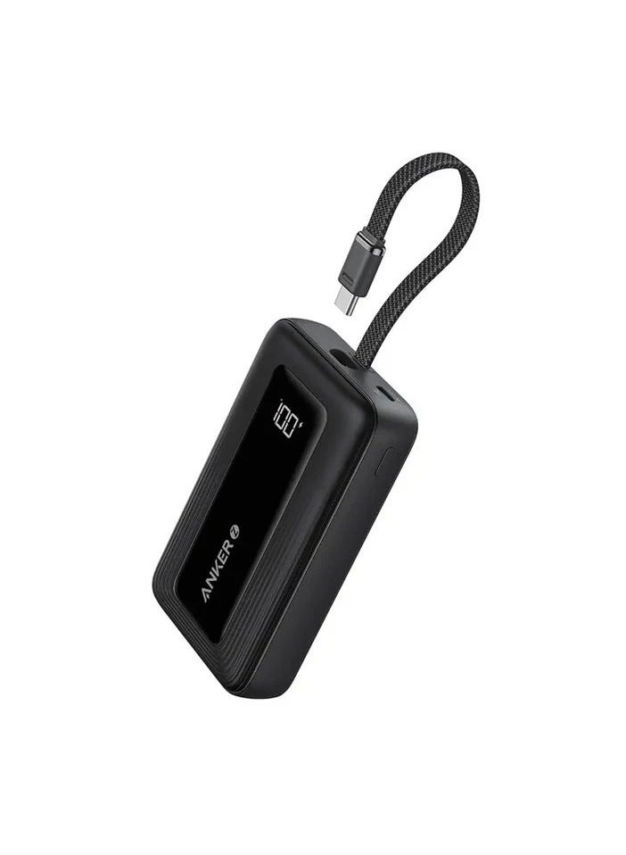 Ankey Anker Zolo Power Bank (20K, 30W, Built-In USB-C Cable) Black - Image 1