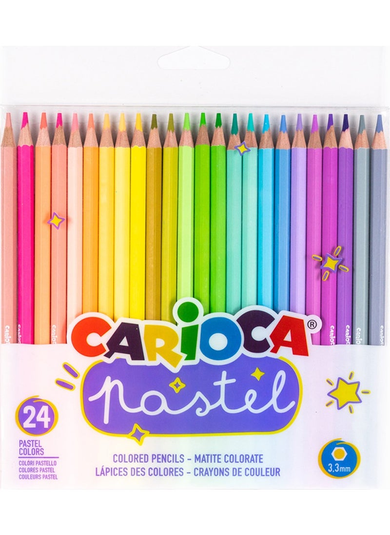 carioca Pastel Color Crayons 24 pcs 