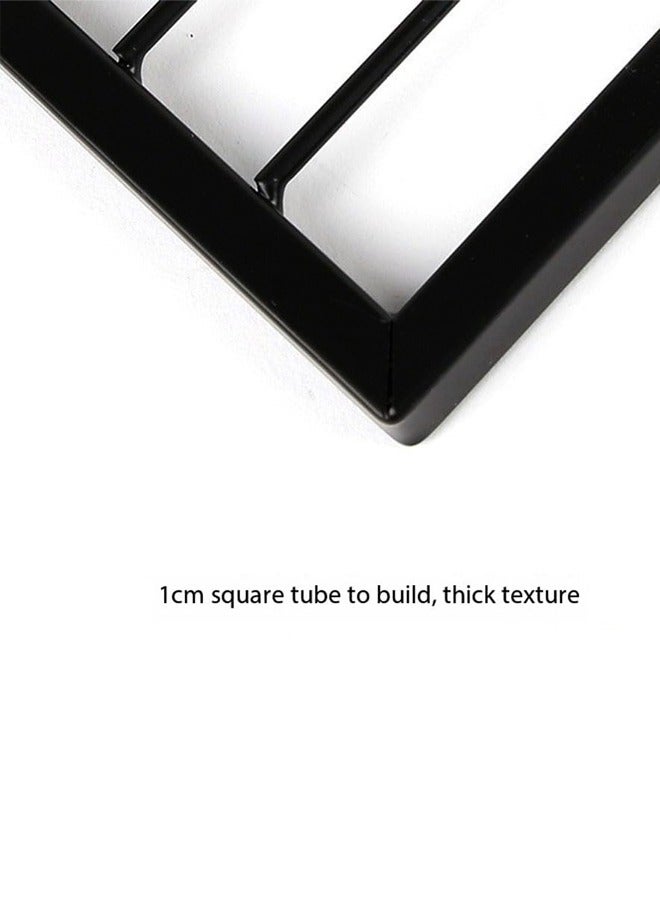 سي آند سي هوم مجموعة من 2 حامل شمعدان معدني من الحديد الزهر للتعليق على الحائط لشموع الشاي المزخرفة والشموع العمودية ديكور حائط ريفي أنيق مثالي لغرفة المعيشة وغرفة النوم والممرات 10x8.5x40 سم - Image 5