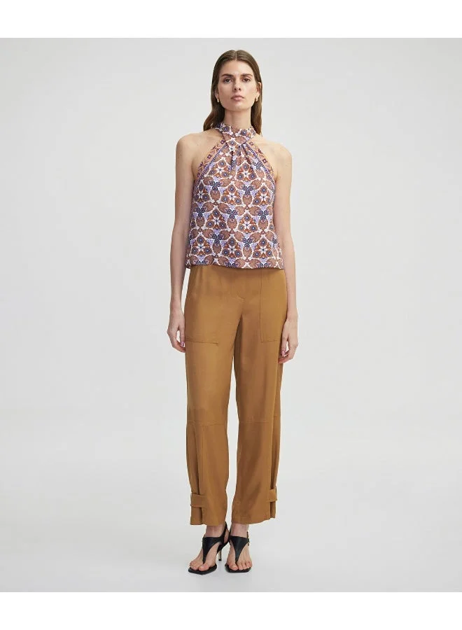 Ipekyol Halter Neck Printed Blouse