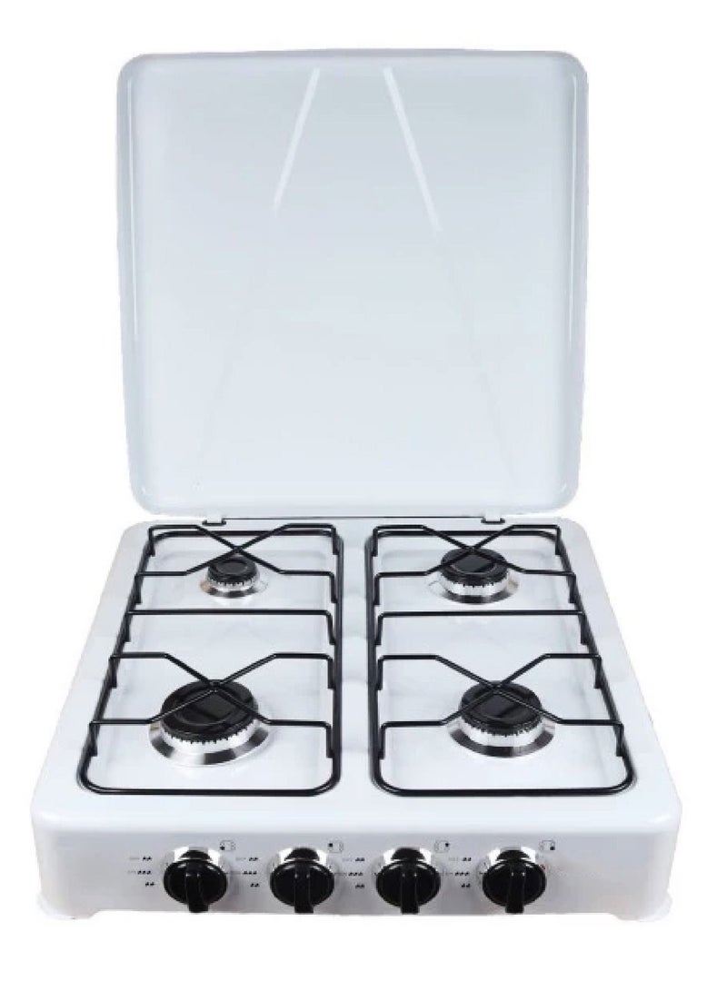 ال سي موقد غاز أربعة شعلات مثالية للاستخدام المنزلي والتخييم مع لي غاز 2متر - Image 3