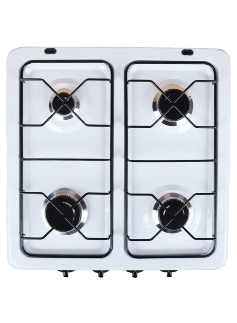 ال سي موقد غاز أربعة شعلات مثالية للاستخدام المنزلي والتخييم مع لي غاز 2متر - Image 4