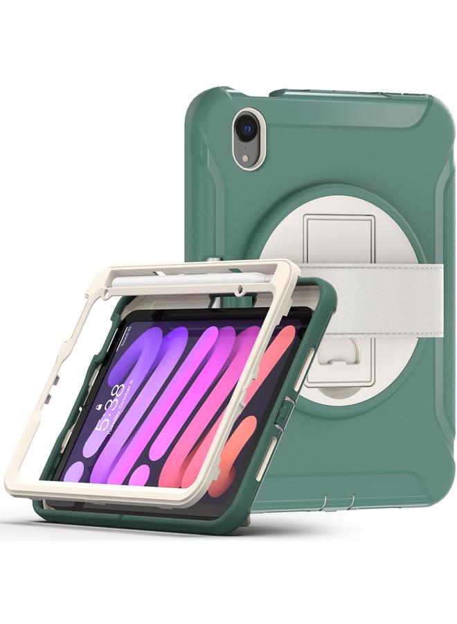Zaboon Case For iPad mini 6 / mini 2024 360 Degree Rotation PC + TPU Protective Tablet Case with Holder & Hand-strap - Image 3