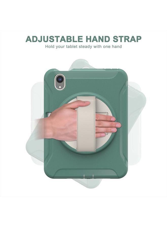 Zaboon Case For iPad mini 6 / mini 2024 360 Degree Rotation PC + TPU Protective Tablet Case with Holder & Hand-strap - Image 4
