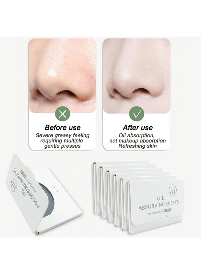 Facial Oil Blotting Sheets, Bamboo Charcoal Oil Blotting Paper 600 Counts, Makeup Friendly Oil Absorbing Paper, That Is Easy To Carry And Use, Christmas Gift (600 Count (Pack of 6)) - Image 4