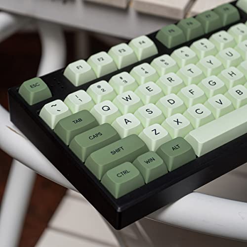 mintcaps Matcha Green PBT Keycaps Set 124 Keys XDA Profile Cute Keycaps Custom Dye-Sublimation Keyboard Key caps for 60% 65% 70% 75% 100% Cherry Gateron MX Switches Mechanical Keyboards - Image 2