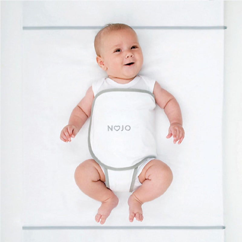 NoJo Safe Sleep Swaddle Blanket for Crib Safety for Newborns and Infants Safe AntiRollover Blanket White