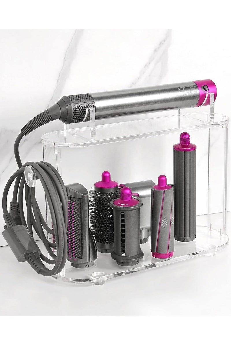 YelaJoy Storage Holder – Multifunctional Storage Organizer - Compatible with Dyson Air wrap - 6 Holes Countertop Organizer Desktop Organizer Storage for Household and Bathroom. - Image 1