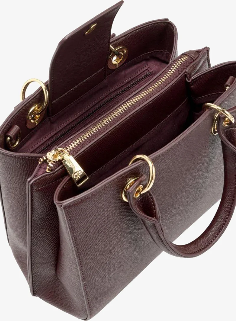 Parfois Red Tote Bag With Texture for Women | Best Price UAE