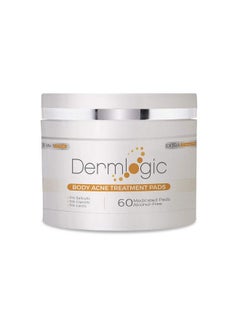 Dermlogic Acne Treatment Padscontains Glycolic Lactic Salicylic Acid. Eliminates Oily Skin Clogged Pores & Cystic Breakouts. Removes Dark Spots Whitehead & Blackhead Pimples For Face & Body.  - Image 2