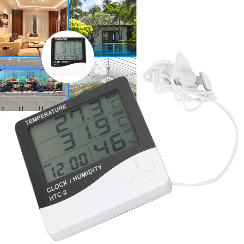 HighAccuracy Electronic Thermometer Digital Humidity Meter Indoor Outdoor Temperature Display - Image 2