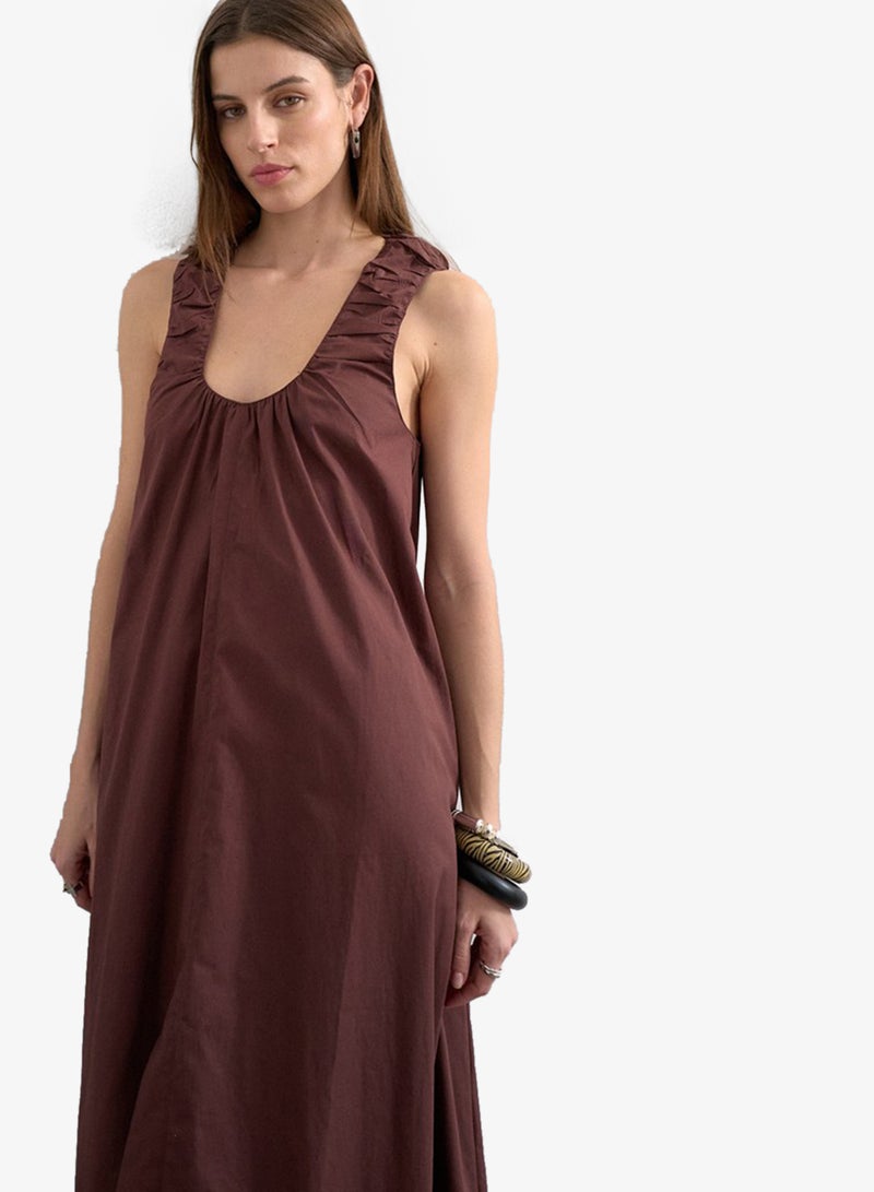 TOPSHOP Casual Sleeveless Maxi Woven Dress - Image 3