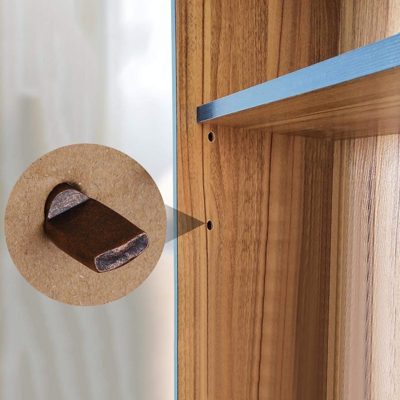 Tbestmax 5 mm Shelf Support Pegs Spoon Bookshelf Pins Cabinet Shelves Peg Metal Bookcase Clips for Kitchen Shelf Holder 120 Pcs Deep Brown - Image 5