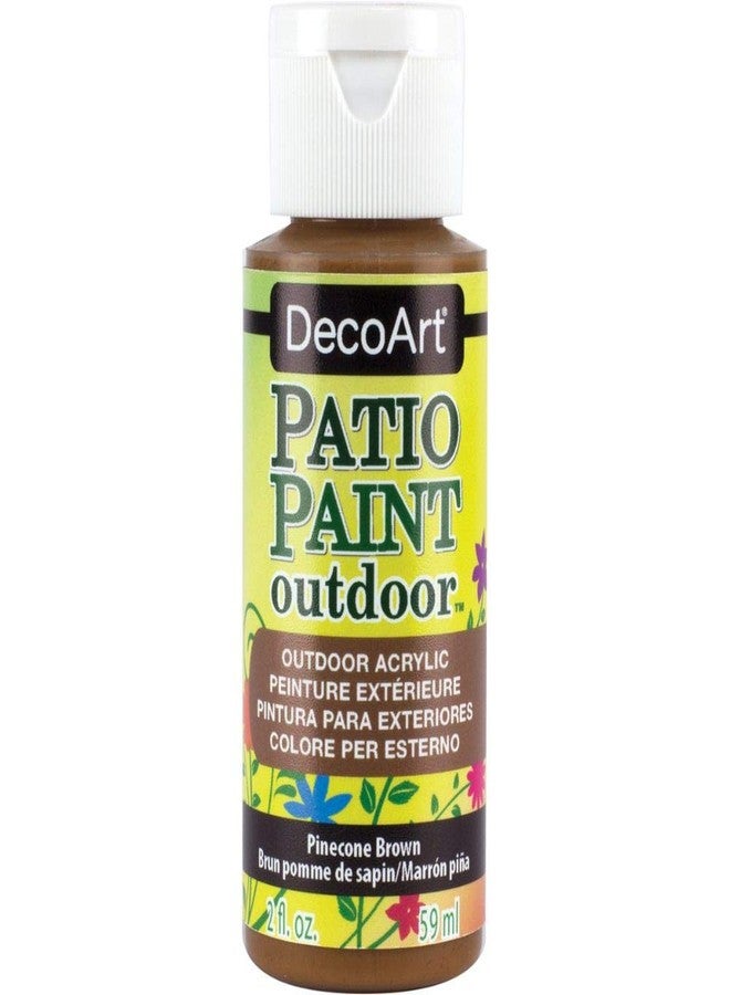DecoArt Patio Paint, 2-Ounce, Pinecone Brown - Image 1
