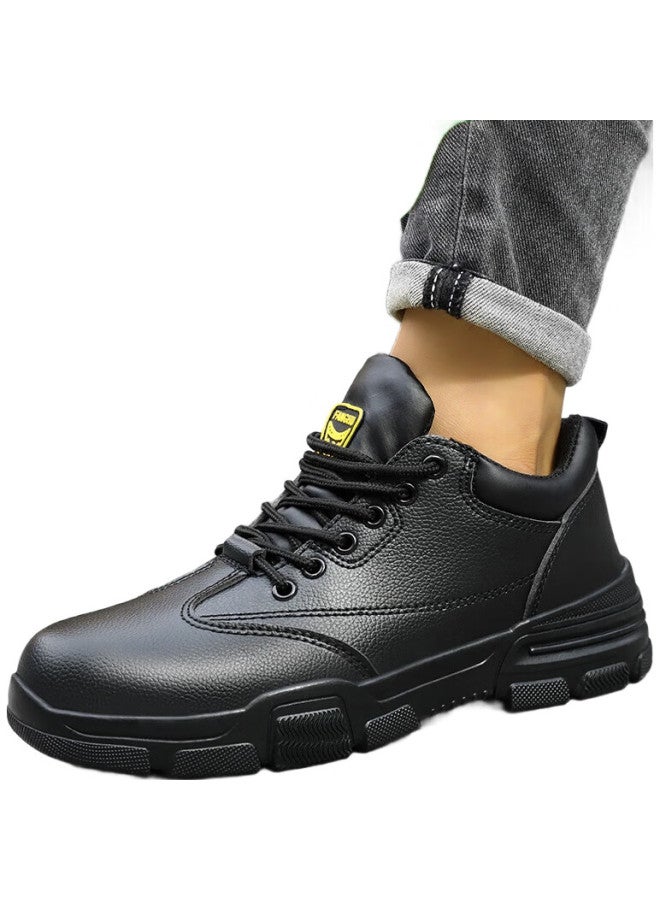 JUNBU Safety Shoes For Men, Winter Steel Toe Cap, Anti-Smashing, Anti-Puncture, Waterproof, Wear-Resistant, Lightweight, Safety Work Functional Shoes 2165N Size 38 - Image 3