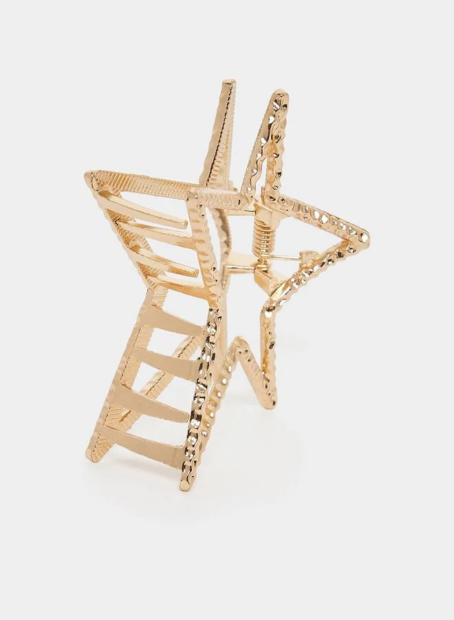 Styli Textured Star Hair Claw Clip