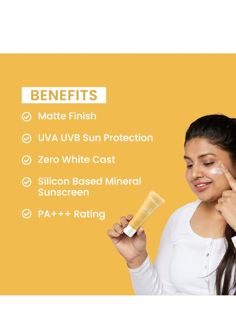 Earth Rhythm Matte Mineral Sunscreen SPF 50 with 9% Zinc Oxide 50ml - Image 2