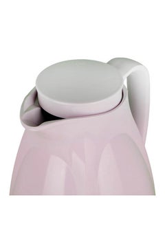 Valk Vacuum Flask with Double Wall Glass (1 Liter) | Wide Mouth with Anti-Leakage Cap Double Walled Travel Mug | Liter Rose Color  - Image 2