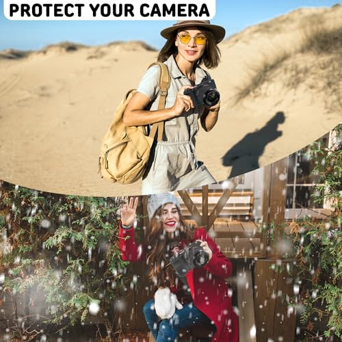 STSEETOP Camera Case for Sony A6700 - Protective Silicone DSLR Skin Cover, Detachable Cage, Shockproof, Dustproof (Black) - Image 5