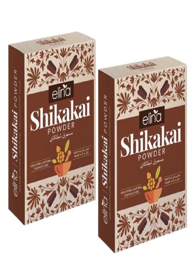 Elina 100Gm (Pack of 2) Pure Organic Shikakai(Acacia Concinna) Powder For Hair Pack | No Artificial Color & Additives | Excellent Hair Conditioner & Cleanser | For Men & Women Hair Pack - Image 1