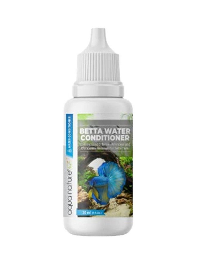 aqua nature aqua nature Betta Water Conditioner Concentrated Chlorine,Ammonia And Chloramine Remover For Betta Fish Tanks 30Ml - Image 1