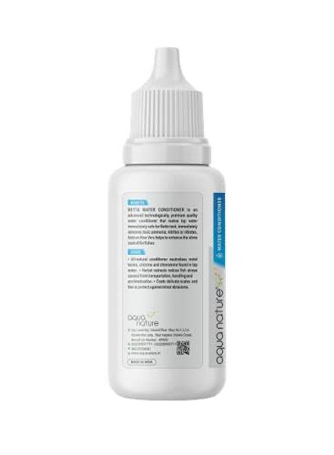 aqua nature aqua nature Betta Water Conditioner Concentrated Chlorine,Ammonia And Chloramine Remover For Betta Fish Tanks 30Ml - Image 3