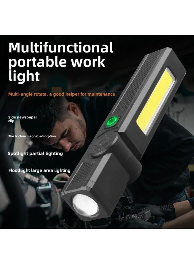 Loquat Portable Multi-Function Work Light 120° Rotating Local Illumination Magnetic Absorption Repair Car Light Portable-Color:Yd2328 Corner Work Light - Image 1