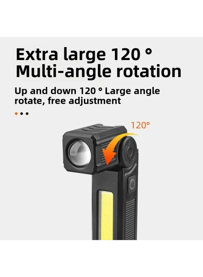 Loquat Portable Multi-Function Work Light 120° Rotating Local Illumination Magnetic Absorption Repair Car Light Portable-Color:Yd2328 Corner Work Light - Image 2