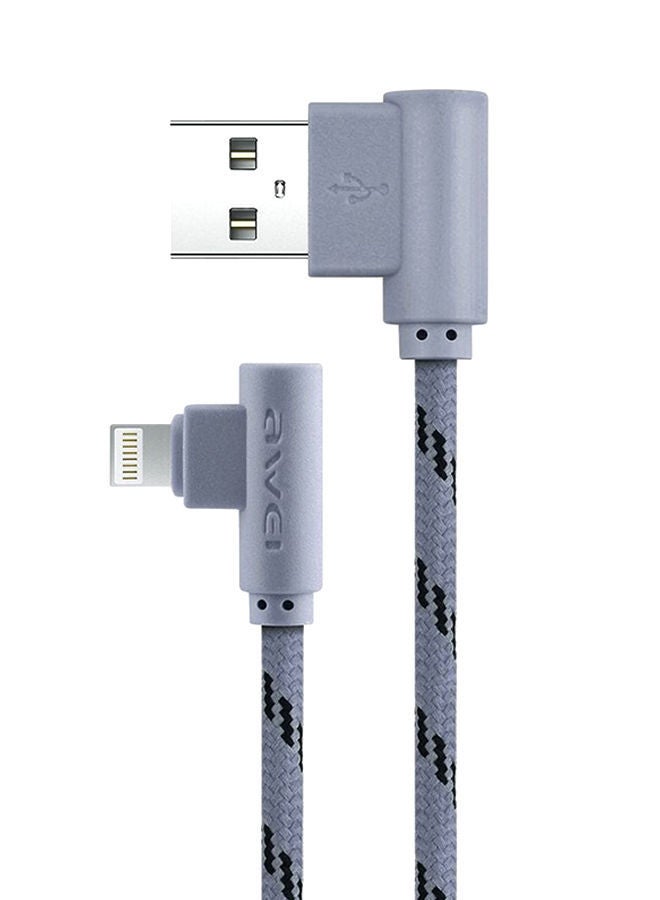 NIBEMINENT Lightning Data Cable 1meter Grey
