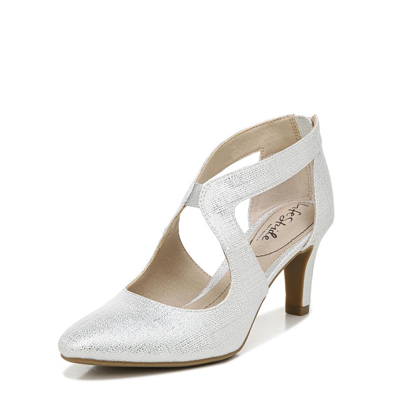 LifeStride Womens Giovanna 2 Pump Silver 11 M