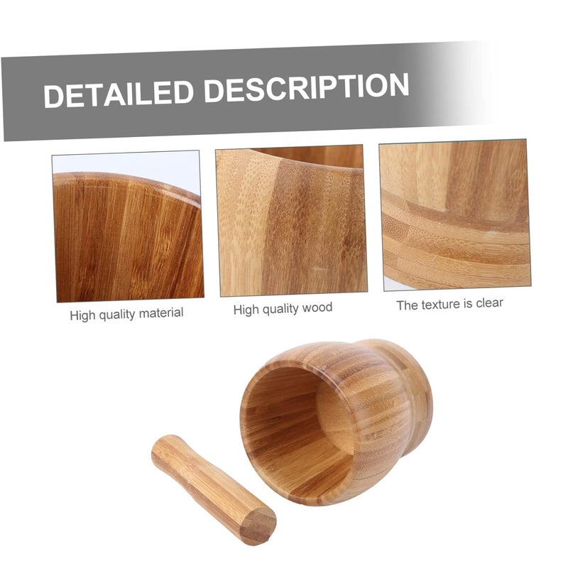 Modern Garlic Pounding Jar Pestle Set Non Slip Easy to Clean for Kitchen and Pharmacy - Image 5