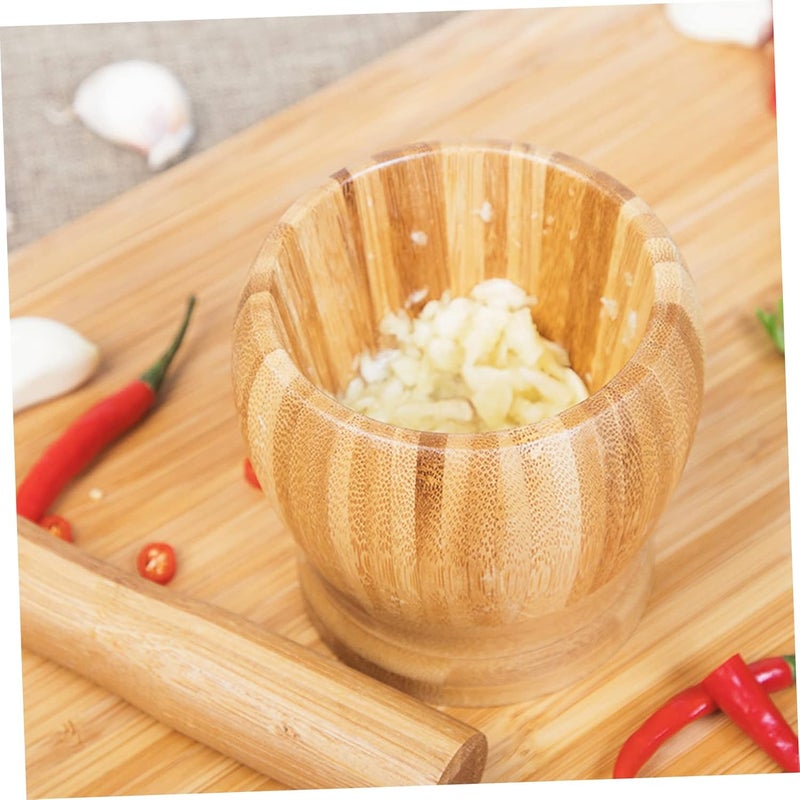 Modern Garlic Pounding Jar Pestle Set Non Slip Easy to Clean for Kitchen and Pharmacy - Image 2