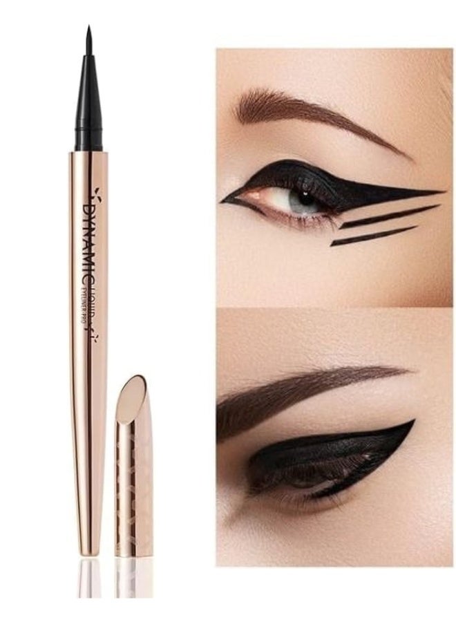 أم أن ميناو محدد عيون سائل أسود يدوم طويلاً 0.4 جرام - مقاوم للماء، ذو طرف دقيق، مكياج عيون مقاوم للتلطخ، يدوم طوال اليوم، تطبيق سلس احترافي - Image 1