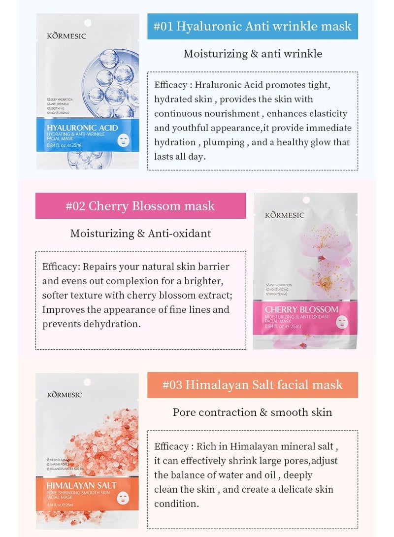 Kormesic Hyaluronic Acid Hydrating Sheet Mask 25ml-5 packs  - Image 2
