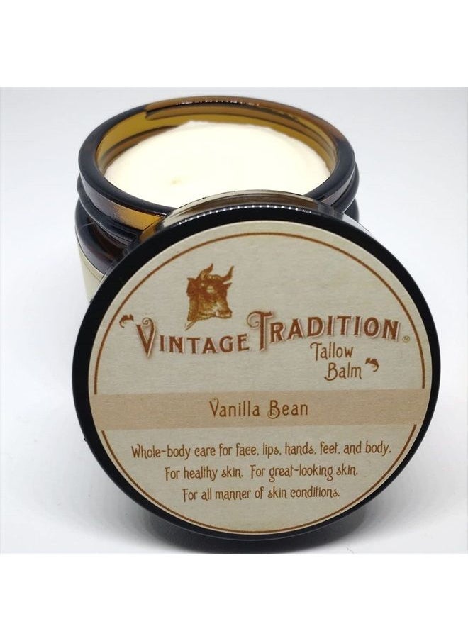 vintage tradition - Beef Tallow All Purpose Balm – Healing, Hydrating Mild Vanilla Skin Care Salve Replaces Body Lotion, Hand Cream, More – Essential Oil, Olive Oil, and Grass-Fed Tallow, 2 fl. oz. - Image 1