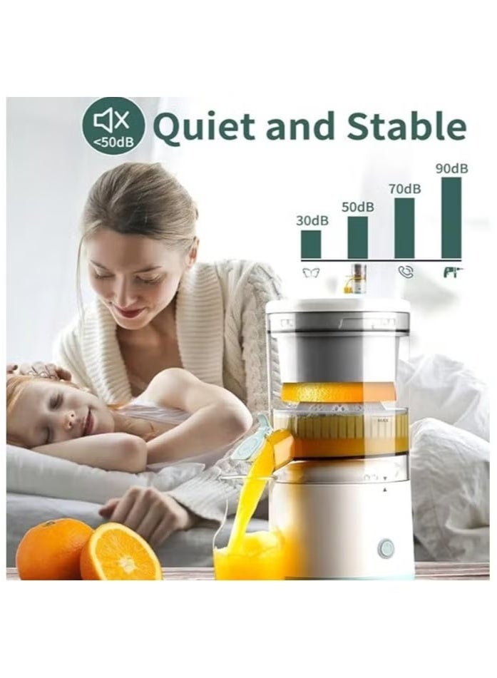 GENNEXT Electric Citrus Juicer – Compact USB Rechargeable Hands-Free Juicer for Oranges, Lemons & Limes | One-Touch Operation | Portable, Easy to Clean, Ideal for Home, Office & Travel - Image 3