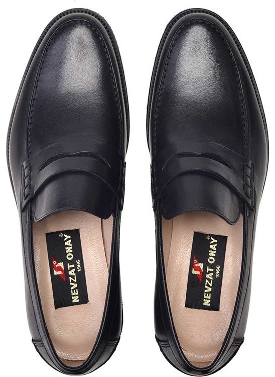 Nevzat Onay Genuine Leather Black Casual Loafer Men's Shoes -10780-  - Image 3