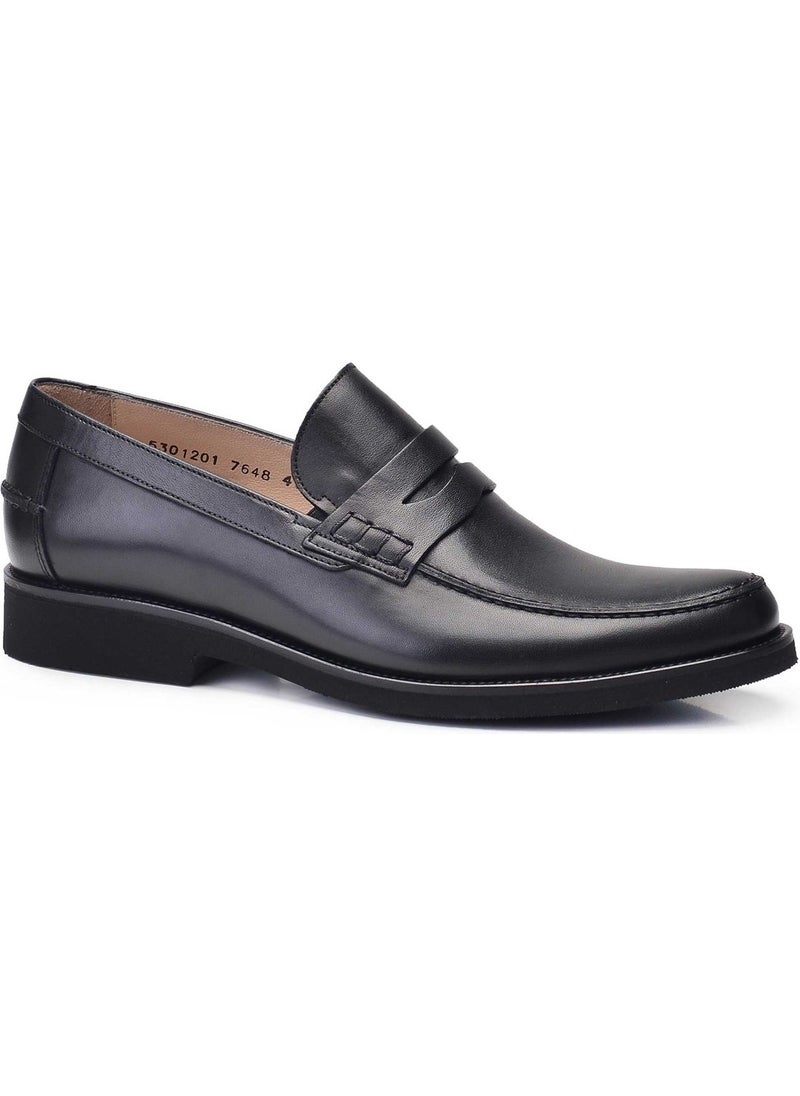 Nevzat Onay Genuine Leather Black Casual Loafer Men's Shoes -10780-  - Image 2