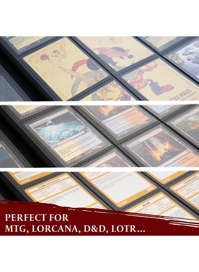 لينكس بطاقة التداول الموثق - 9 ألبوم جيب مع سحاب - 360 مجلد تحميل جانبي ل TCG - 3D بو الجلود - ل MTG ، لعبة بطاقات التداول ديزني لوركانا ، ماجيك التجمع ، بوكيمون - هدية اكسسوارات الكتاب - أزرق - Image 5