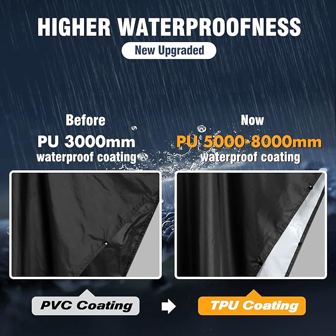 Waterproof Rain Poncho, Lightweight, Reusable, Hiking, Hooded, Outdoor - Image 4