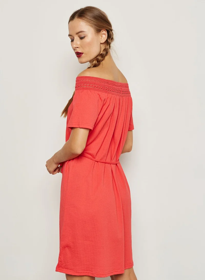VERO MODA Waist Tie Bardot Dress